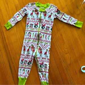 Hanna Andersson Grinch Holidays Organic Cotton Zip Sleeper